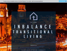Tablet Screenshot of inbalanceliving.com